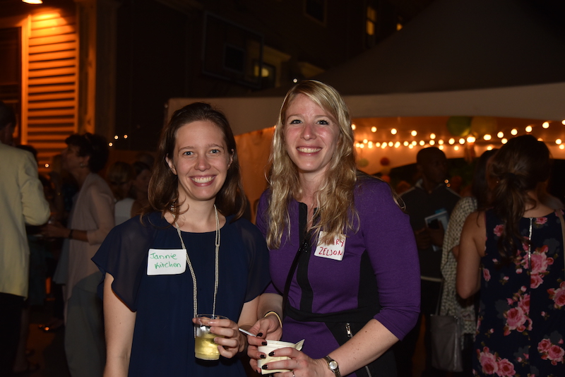 Jannie Kitchen and Hilary Zelson of the Cambridge Arts Council